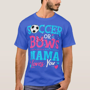 Geslacht onthullen Voetbal Voetbal mama houdt van T-shirt