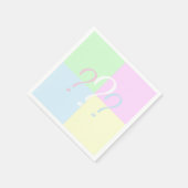 Geslacht onthullen vraagteken servet (Hoek)