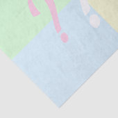 Geslacht onthullen vraagtekenpapier tissuepapier (Detail)