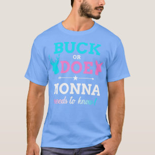 Geslacht onthulling bok of hinde nonna bijpassende t-shirt