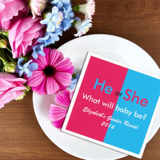 Geslacht onthulling servet