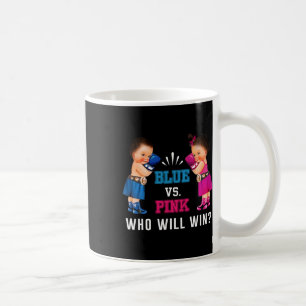 Geslacht onthult blauw vs roze etnische boksen bab koffiemok