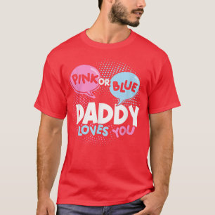 Geslacht onthult doelstellingen of bogen dat papa t-shirt