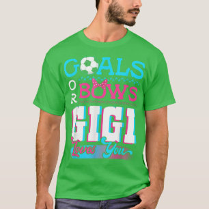 Geslacht onthult doelstellingen of bogen Gigi houd T-shirt