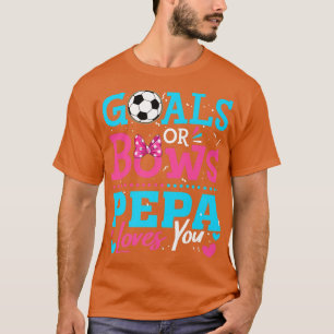 Geslacht onthult doelstellingen of bogen Pepa houd T-shirt