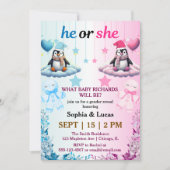 Geslacht onthult kerstuitnodigingen kaart (Voorkant)