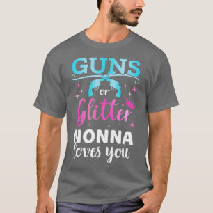 Geslacht onthult of glitter nonna matching baby pa t-shirt