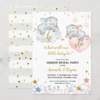 Geslacht Openbaar Baby shower Uitnodiging