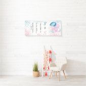 Geslacht openbaring blauw roze spandoek (Insitu)