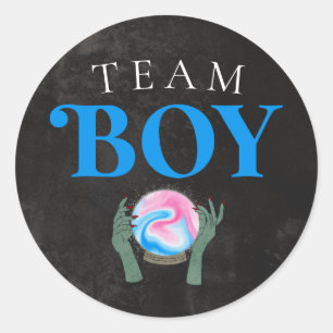 Geslacht over partijstemmen van halloween Team Ronde Sticker