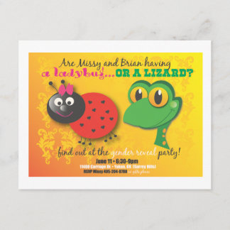 Geslacht partij uitnodigen kaart