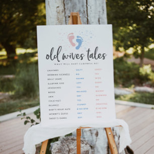 Geslacht Reveal Feest Oude Vrouwen Verhalen Poster