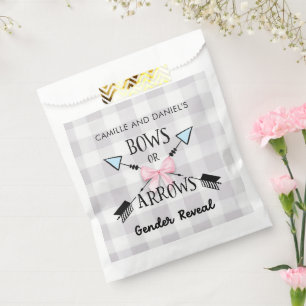 Geslacht Rijen en pijlen Baby shower Bedankzakje