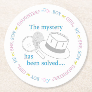 Geslacht Ronde Kartonnen Onderzetter