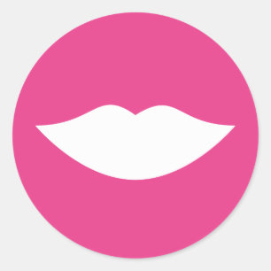 Geslacht Roze lips sticker onthullen