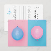 Geslacht RSVP Kaartje (Voorkant / Achterkant)