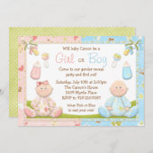 Geslacht Uitnodiging van partij openbaar maken (Voorkant / Achterkant)