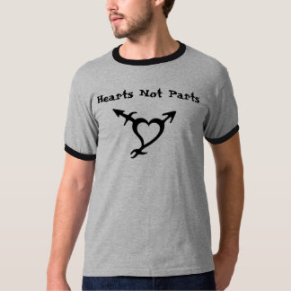 geslacht van het zwarte hart, hart geen delen t-shirt
