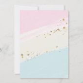 Geslacht van jongen of meisje onthult donut Schatt Kaart (Achterkant)