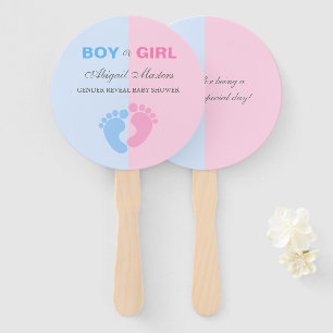 Geslacht van jongen of meisjes onthullen Baby show Handwaaier