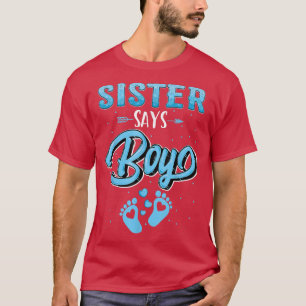 Geslacht Zusje zegt dat Tjonge baby familie T-shirt