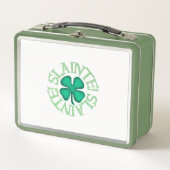 Geslachte witte en groene lunchbox (Voorkant)