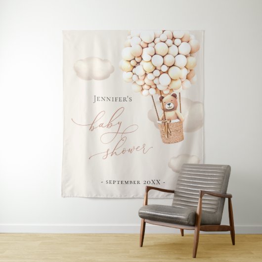 Geslachtneutrale berenballonnen wandkleed (In situ)