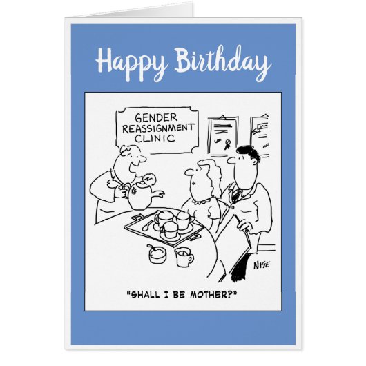 Geslachtsherschikking Klinische Cartoon (Voorkant)