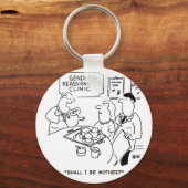 Geslachtsherschikking Klinische Cartoon Sleutelhanger (Voorkant)