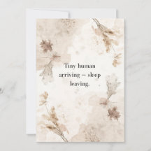 Geslachtsneutrale babyshower-uitnodigingskaart