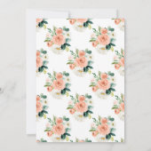 Geslachtsneutrale Floral Pumpkin Herfst Baby showe Kaart (Achterkant)