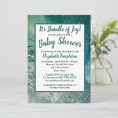 Geslachtsneutrale uitnodiging voor een babyshower  (Staand voorkant)