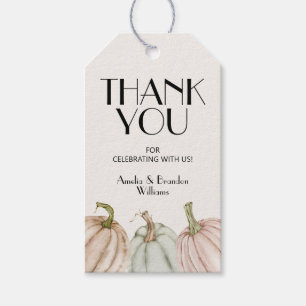 Geslachtsonneutrale baby shower favoriet met pompo cadeaulabel