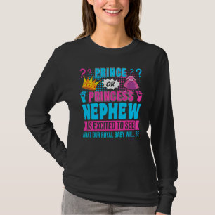 Geslachtsreveleusfeest voor prins of prinses neefj t-shirt