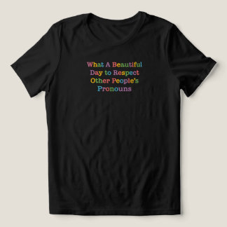 Geslachtsvoornaamwoorden T-shirt, LGBTQ Pride Graf Tri-Blend Shirt