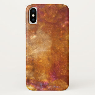 Geslagen koper met patina iPhone x hoesje