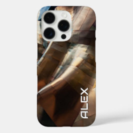 Geslagen kopertextuur - organisch Abstract metaal iPhone 16 Pro Hoesje