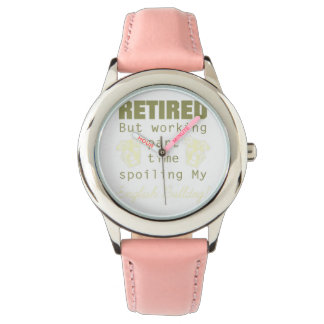 Gesleept Engels Bulldog Dog Owner Horloge