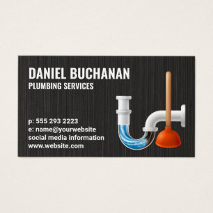 Gesloten buizen   Plunger   Loodgieterswerk Visitekaartje