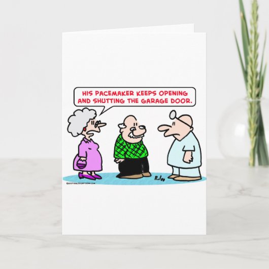 gesloten de deur open van de hartstimulatorgarage kaart (Voorkant)