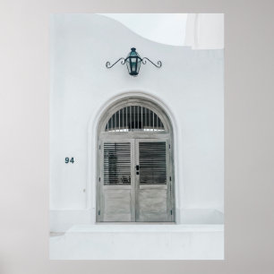 GESLOTEN DRUKDEUR BINNEN ZWARTE LICHTE ZIN POSTER