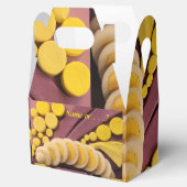 Gesloten, gekookte eicel, geel Afbeelding, voorzij Bedankdoosjes (Geopend)