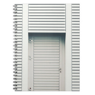 GESLOTEN LOUVER DEUR NOTITIEBOEK