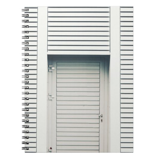 GESLOTEN LOUVER DEUR NOTITIEBOEK (Voorkant)