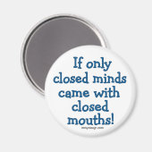 Gesloten minds magneet (Voorkant / Achterkant)