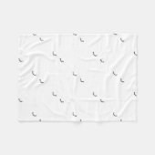 Gesloten ogen, alleen wimpers fleece deken (Voorkant (Horizontaal))