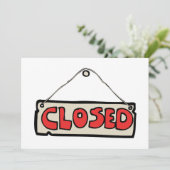 Gesloten teken uitnodigingen (Staand voorkant)