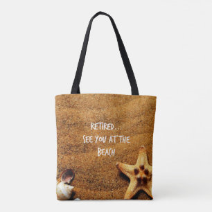 Gesloten... zeelieden op het strandontwerp tote bag