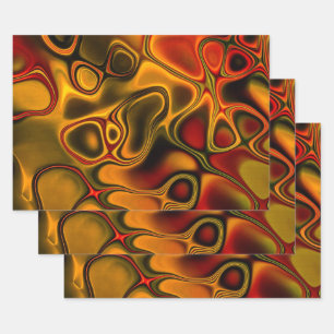 Gesmolten chocolade inpakpapier vel