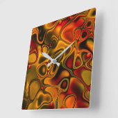 Gesmolten chocolade vierkante klok (Hoek)